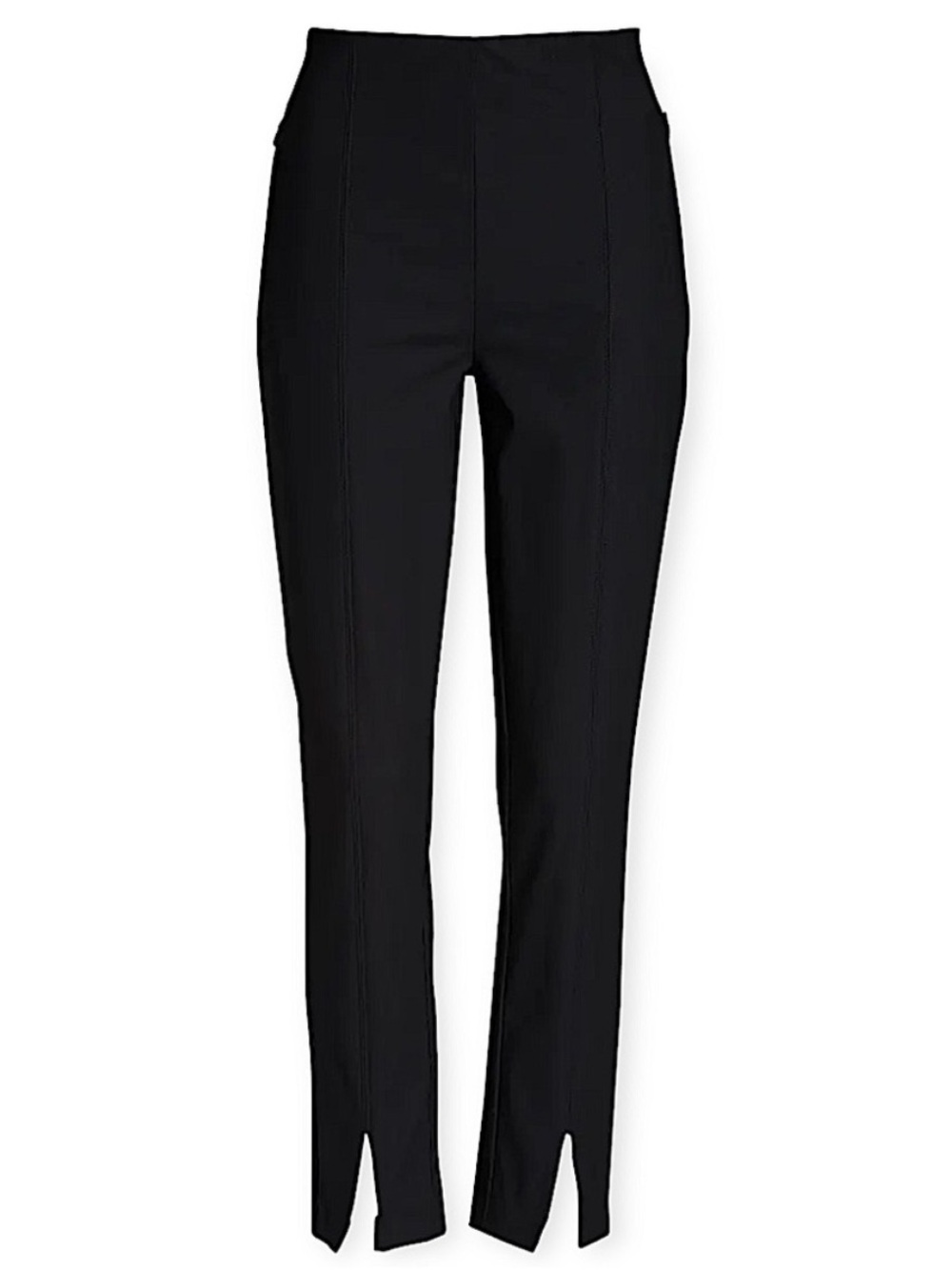 Zella Layla Black Stretch High Waist Zip Pocket Split Hem Ankle Pants -Sz L, NWT
